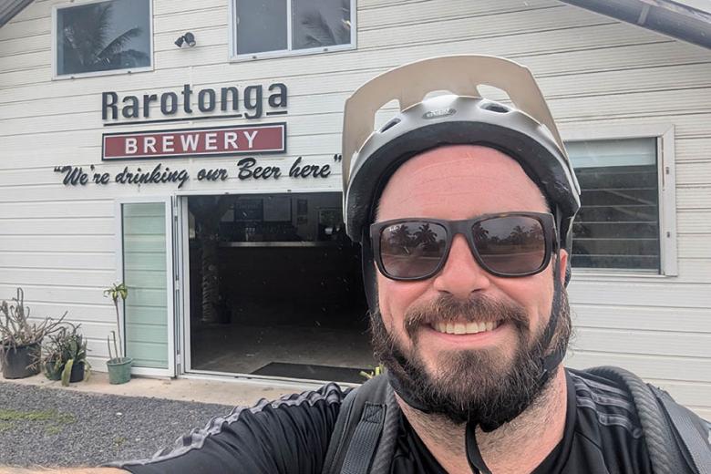 Scott at the Rarotonga Brewery | Travel Nation