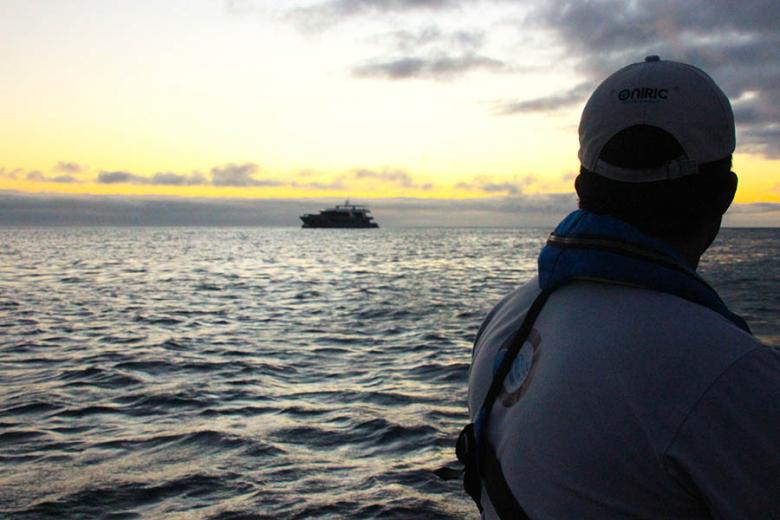 Sailing back to the Tribute at sunset | Travel Nation