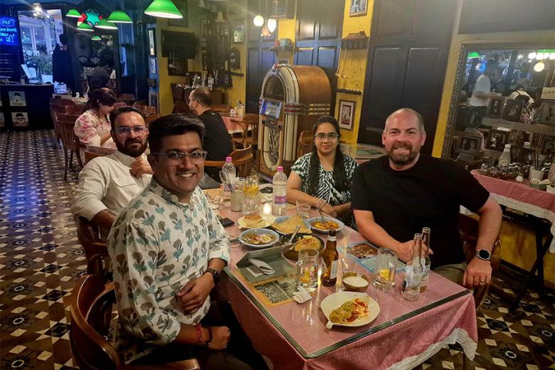 David in Kerala with our local partners | Travel Nation