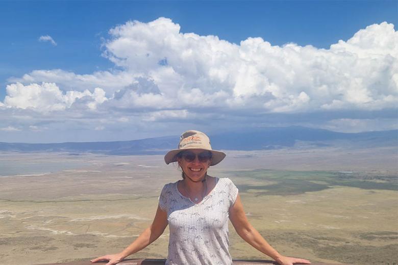 Andrea at the Ngorongoro Crater | Travel Nation
