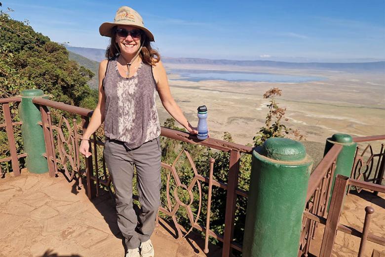 Andrea at the Ngorongoro Crater | Travel Nation