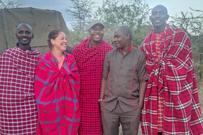 Natalie with her Maasai guides in Kenya | Travel Nation