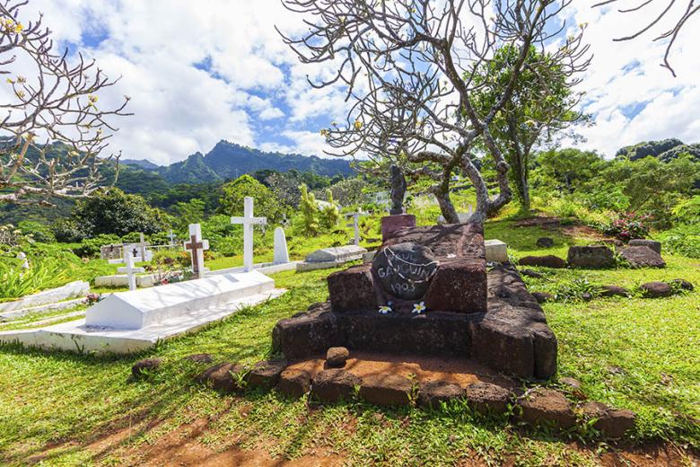 Paul Gaugin's grave on Hiva Oa Island | Photo credit: Aranui