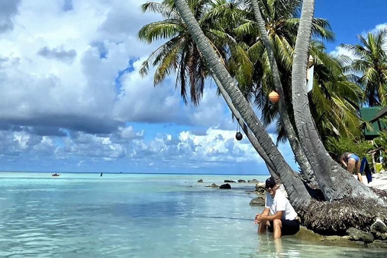 Jim at the Green Lagoon on Rangiroa | Travel Nation
