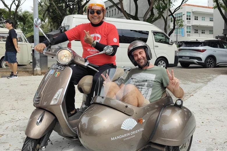 Audric on his Singapore sidecar tour | Travel Nation