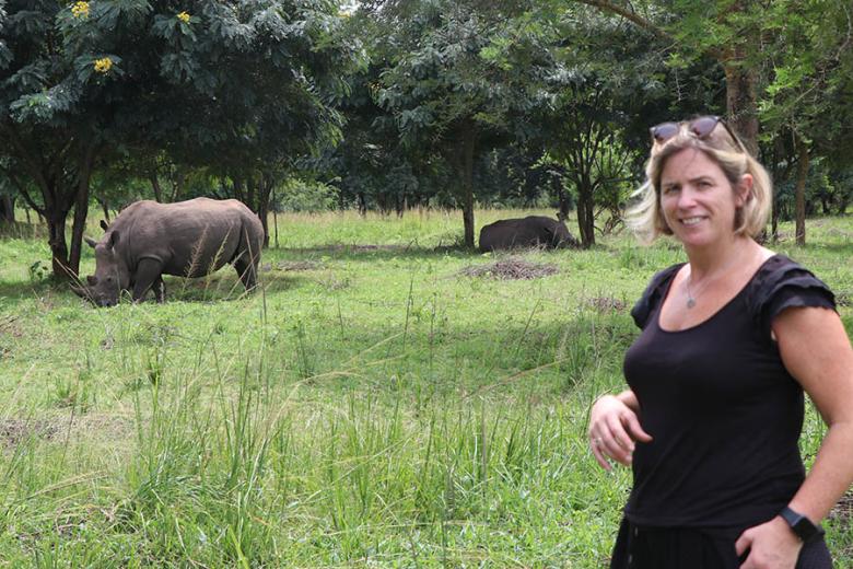 Grainne at the Ziwa Rhino Sanctuary in Uganda | Travel Nation