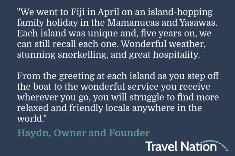 Haydn on the best time to visit Fiji | Travel Nation
