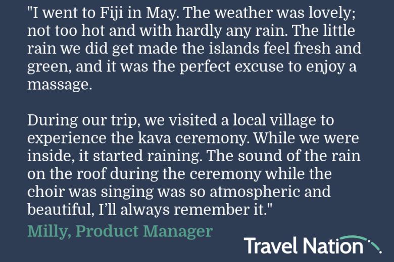 Milly on the best time to visit Fiji | Travel Nation