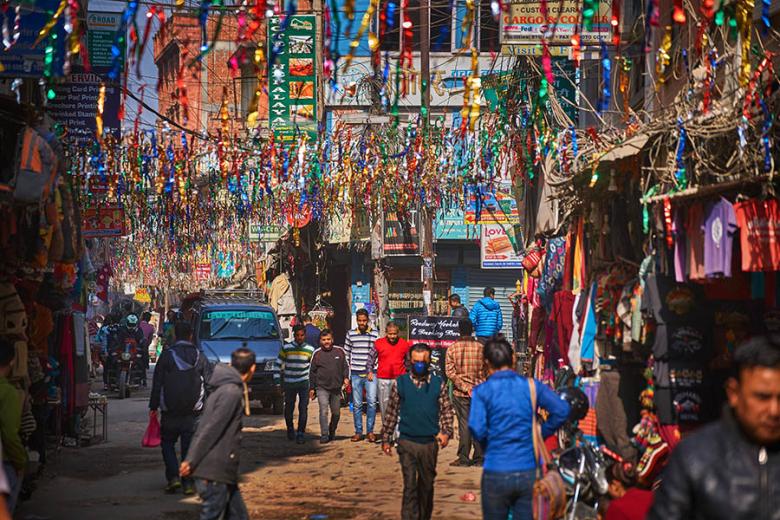 Explore the busy streets of Kathmandu