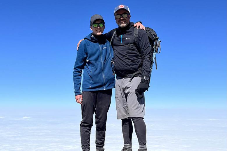 Jonny and George at the top of the Barranco Wall | Travel Nation