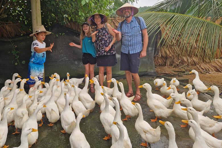 Andrea with her family in Phong Nha National Park | Travel Nation
