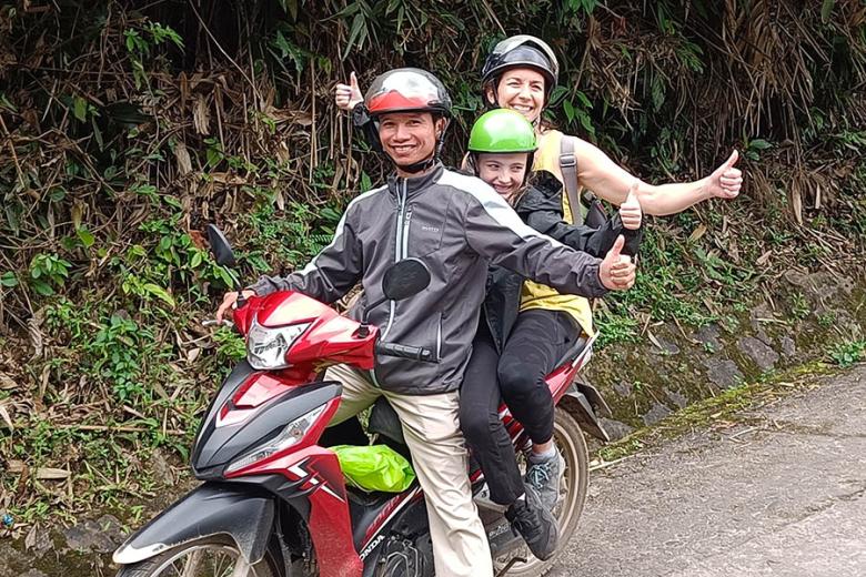 Andrea and Maya exploring Phong Nha by motorbike | Travel Nation