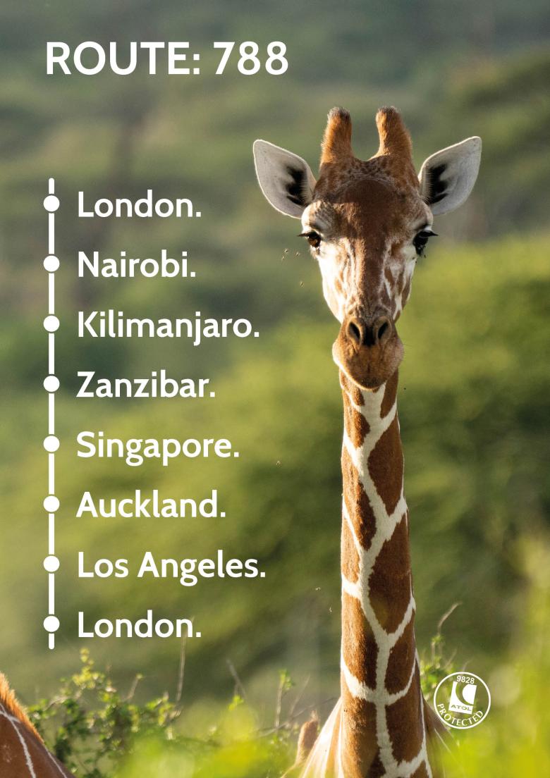 travel_nation_flight_route_788_london_nairobi_kilimanjaro_zanzibar_singapore_auckland_los_angeles_london