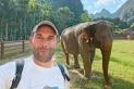 Audric at an elephant sanctuary in Thailand | Travel Nation
