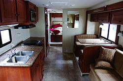 Interior, Apollo Eclipse campervan, USA