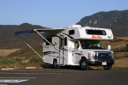 Britz campervan, USA