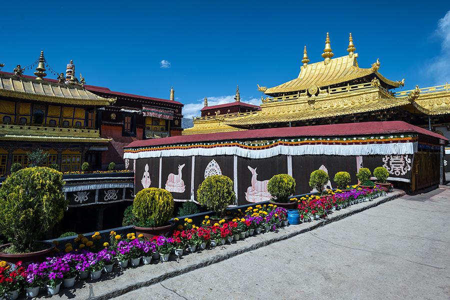 You'll find gold and jewels a plenty inside Jokhang Temple