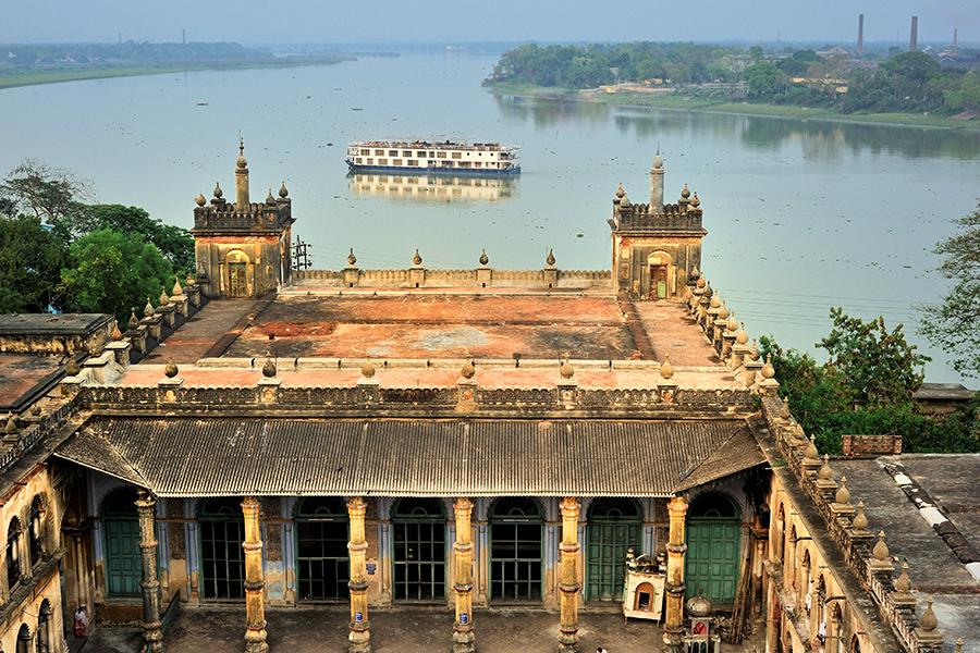 Admire life along the Ganges River from the Rajmahal boat | Photo credit: ABN Cruises