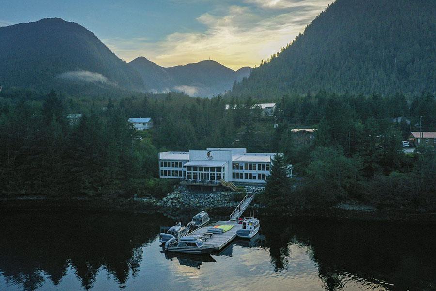Soak up the views at Spirit Bear Lodge in the Great Bear Rainforest | Photo credit: Spirit Bear Lodge