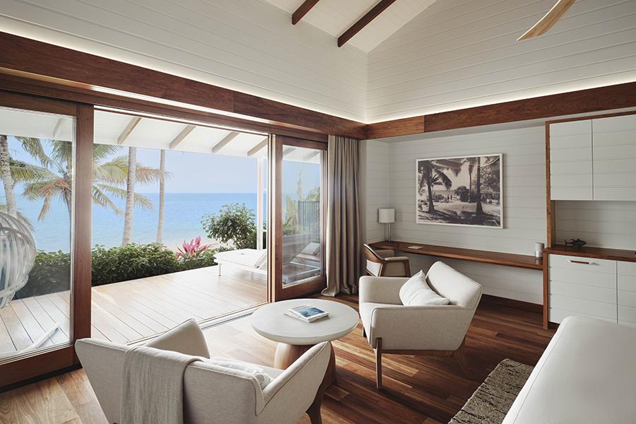 Relax and gaze over endless sea views from your suite at Orpheus Island Lodge | Photo credit: Orpheus Island Lodge