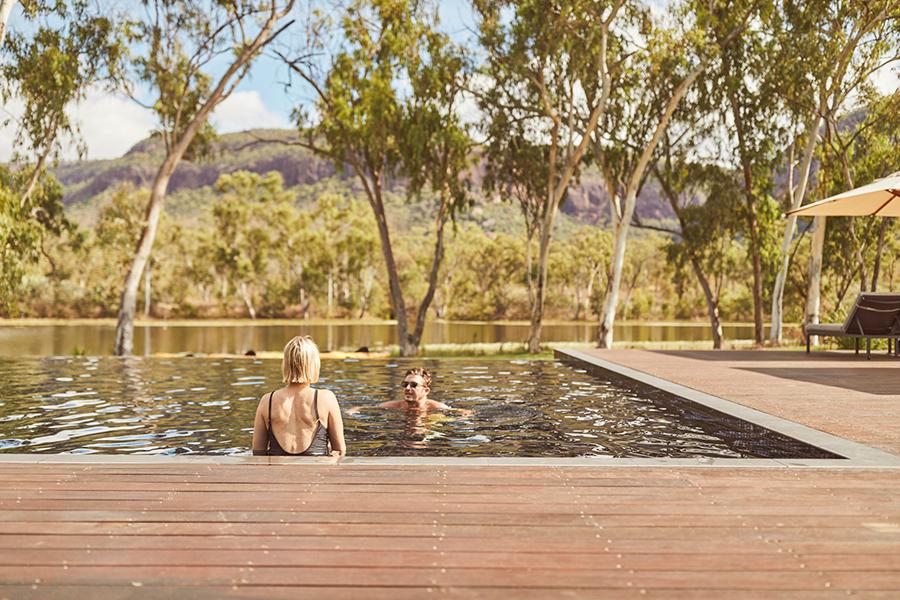 Relax and recharge by the pool at Mt Mulligan Lodge | Photo credit: Mt Mulligan Lodge