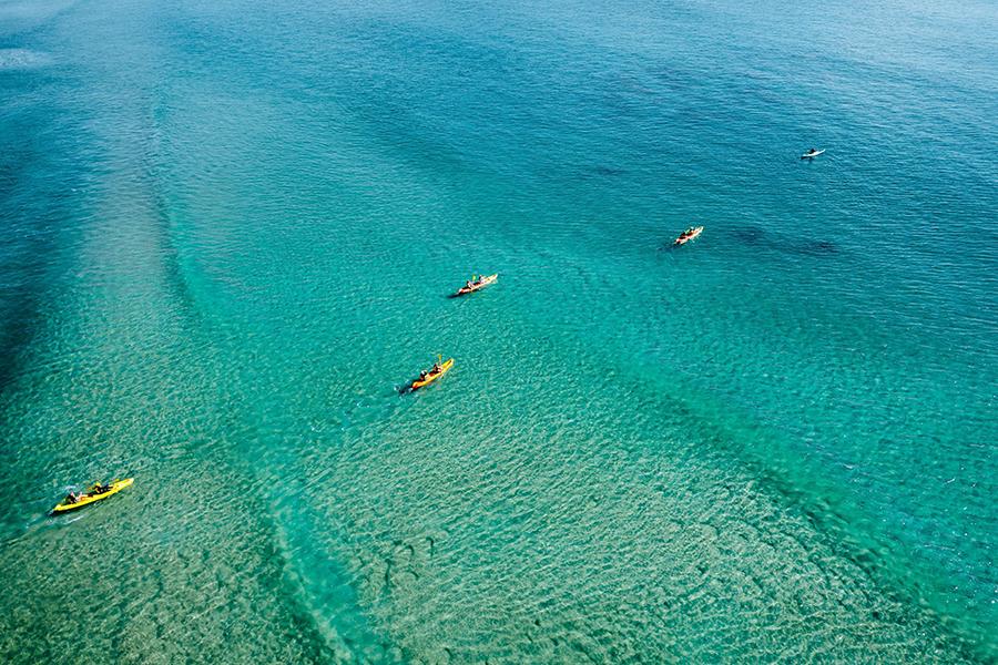 Head out on a kayak to explore the turquoise waters of Byron Bay | Photo credit: Destination New South Wales
