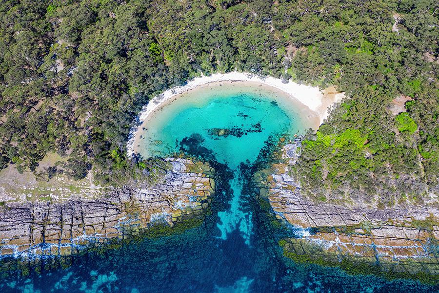 Admire the spectacular beaches like Honeymoon Bay in Jervis Bay | Photo credit: Jordan Robins