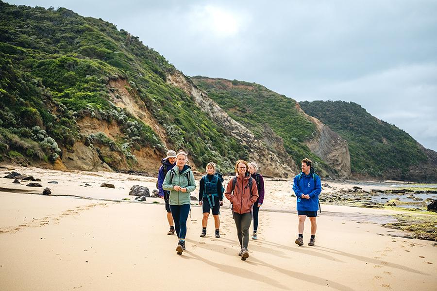Hike along golden beaches on the Twelve Apostles Signature Walk | Photo credit: Great Walks of Australia