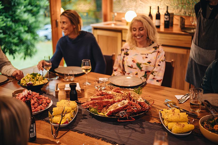 Enjoy delicious food and good company each night on the Twelve Apostles Signature Walk | Photo credit: Great Walks of Australia