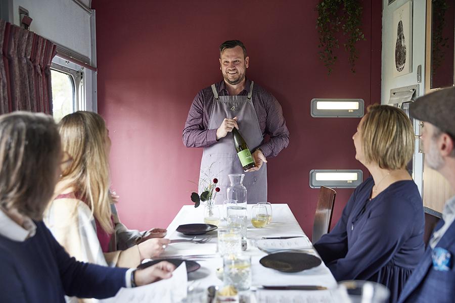 Enjoy a delightful meal aboard the Q Train on the Bellarine Peninsula | Photo credit: Visit Victoria