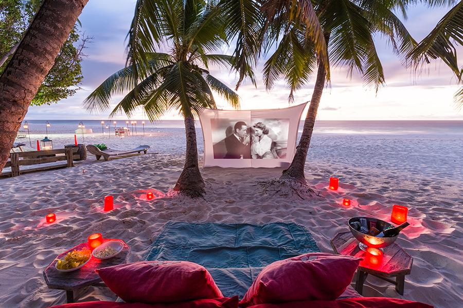 Watch a film under the stars at North Island Seychelles | Photo credit: North Island