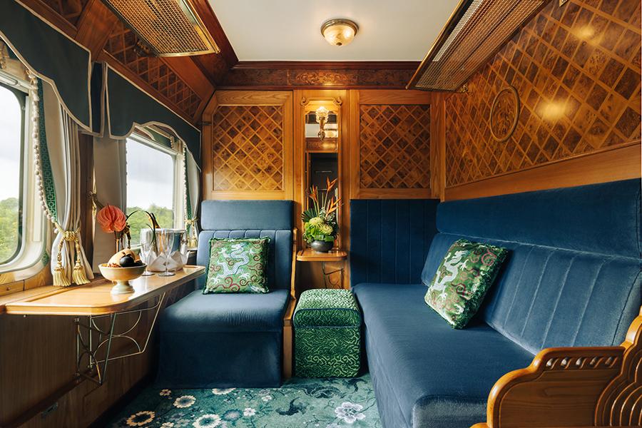 Relax in your luxurious cabin aboard the Eastern and Oriental Express | Photo credit: Belmond