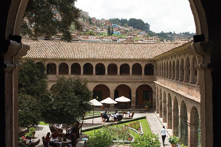Enjoy lunch al Fresco in the courtyard at the Belmond Hotel Monasterio | Photo credit: Belmond