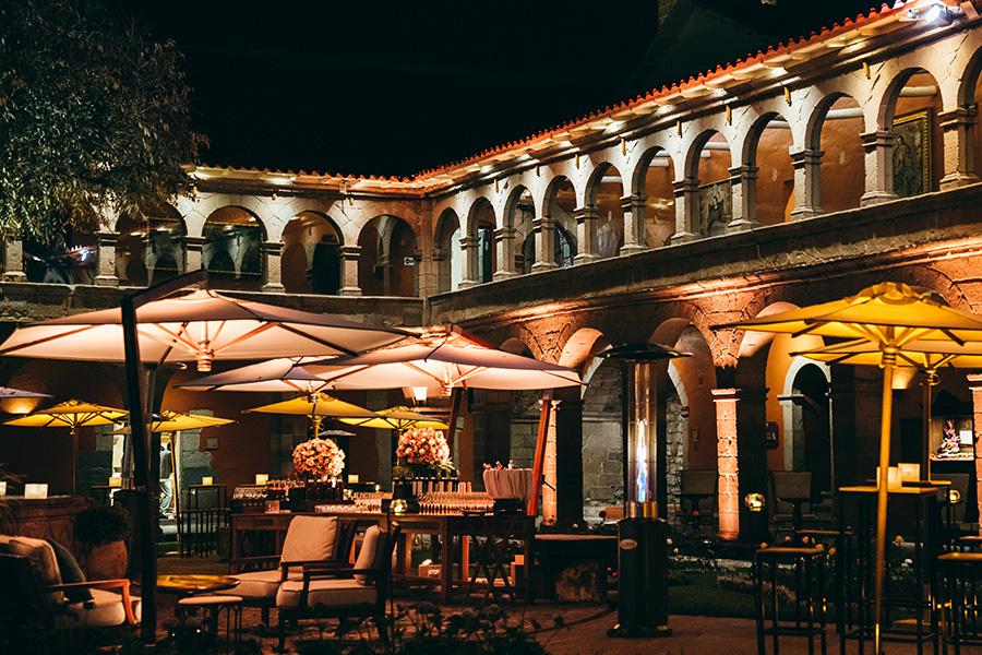 Relax in the softly lit courtyard at the Belmond Hotel Monasterio | Photo credit: Belmond
