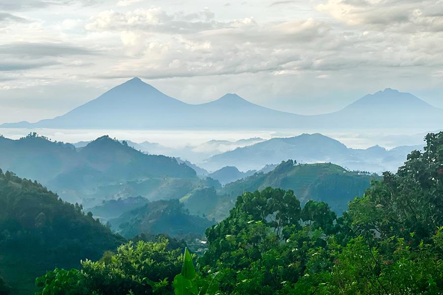 Enjoy panoramic views across the Virunga mountain range, Rwanda | Travel Nation
