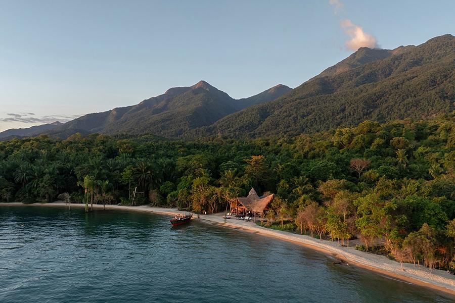 Enjoy Greystoke's lakeshore beach surrounded by Mahale Mountains National Park, Tanzania | Photo credit: Nomad Tanzania