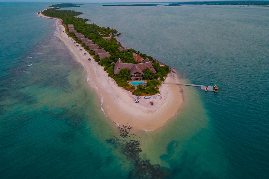 Relax on the peaceful beaches of Lazy Lagoon Island Lodge | Photo credit: Foxes Safari Camps