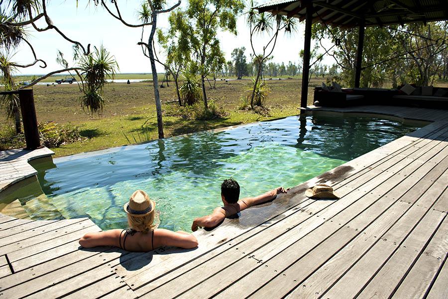 Swimming at Bamurru Plains Luxury Safari Lodge| Photo credit www.bamurruplains.com and Lords Safari