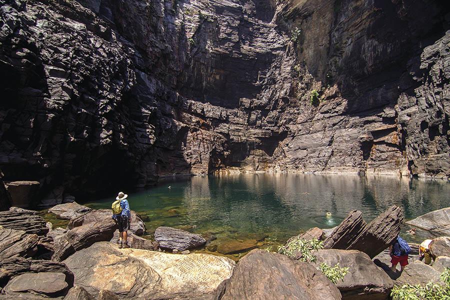 Cool off in the natural plunge pools | Photo credit: Tourism Australia