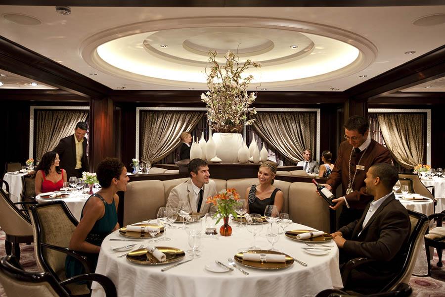 Bring your smart clothes for a formal evening on-board