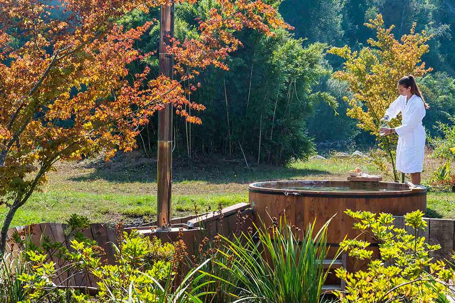 Unwind in the outdoor hot tub | Credit Vira Vira Hacienda Hotel