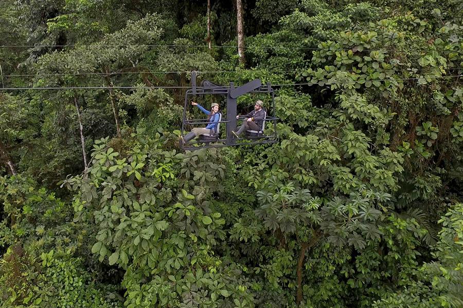 Take a ride on the Sky Bike at Mashpi Lodge Ecuador | Photo credit: Mashpi Lodge