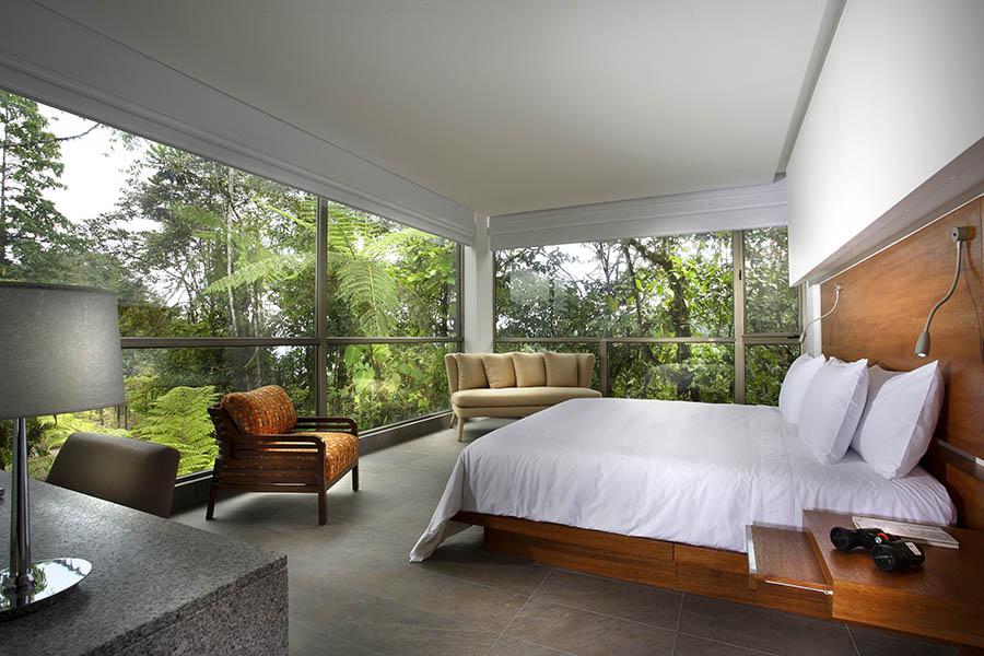 Sleep in complete luxury at Mashpi Lodge Ecuador | Photo credit: Mashpi Lodge