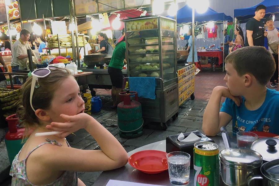 Grainne broke up the journey with a stop in Kuala Lumpur