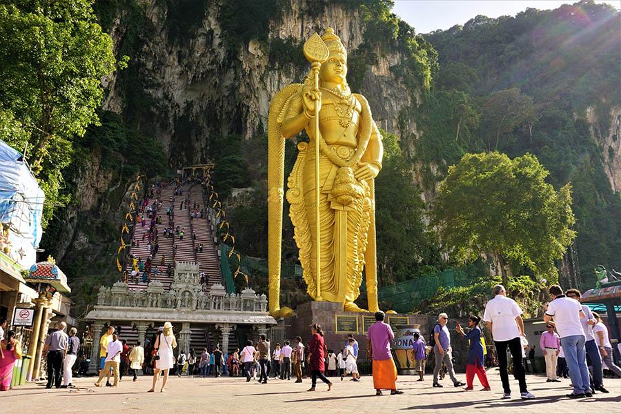 Explore the Hindu shrine at the Batu Caves