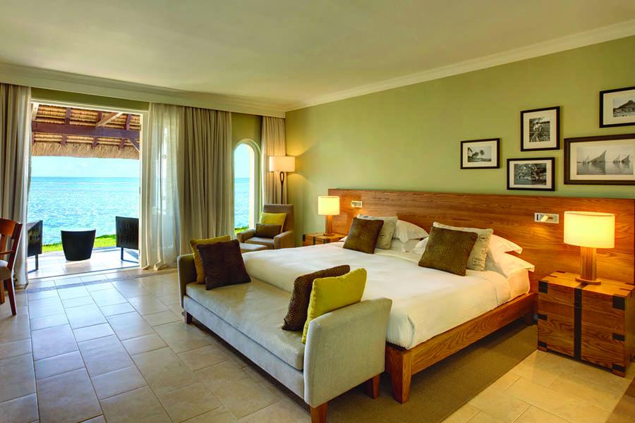 Sleep in comfort with Indian Ocean views | Photo credit: Outrigger Resorts