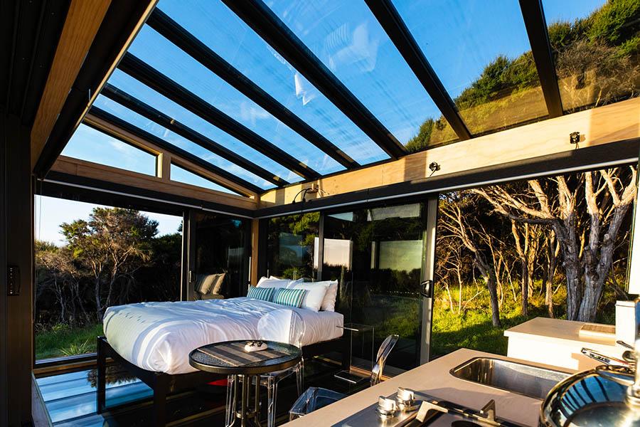 Sleep in an atmospheric PurePod in NZ | Photo credit: PurePods