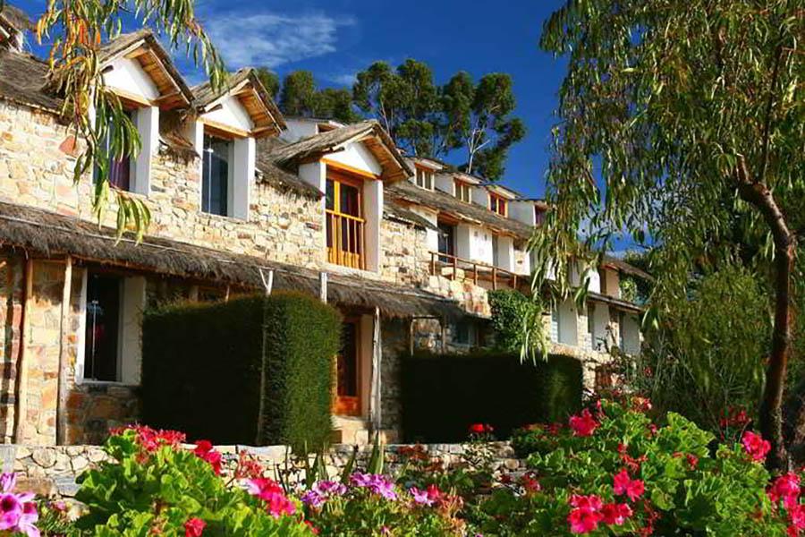 Stay in a boutique hotel on Lake Titicaca's only private island | Photo credit: Isla Suasi 