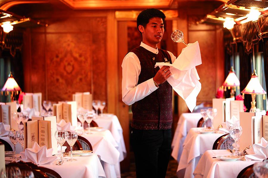 Enjoy superb dining aboard the Eastern & Oriental Express | Credit: Belmond Media Centre