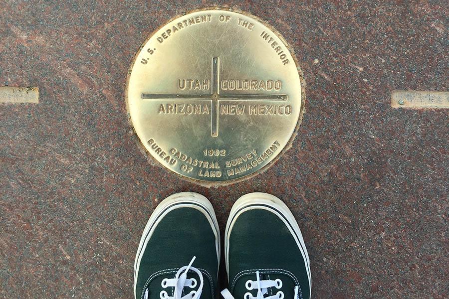 Snap your feet on state lines at the Four Corners Monument | Travel Nation